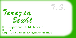terezia stuhl business card