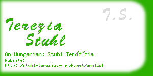 terezia stuhl business card